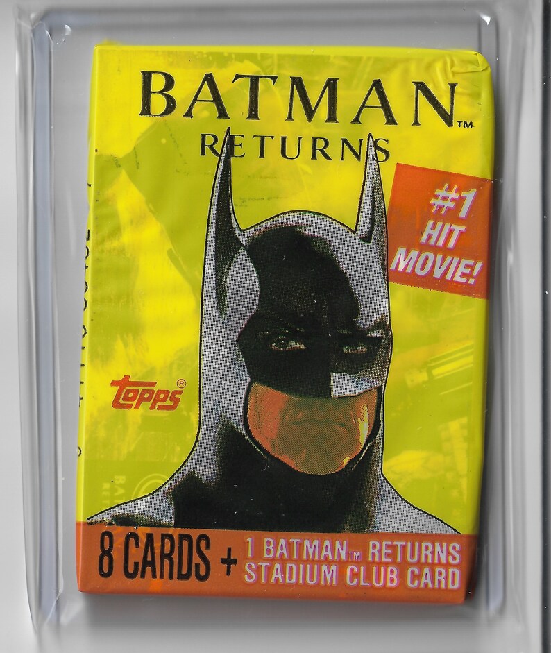 Batman Returns Trading Cards Wax Pack Unopened 1991 Topps Etsy