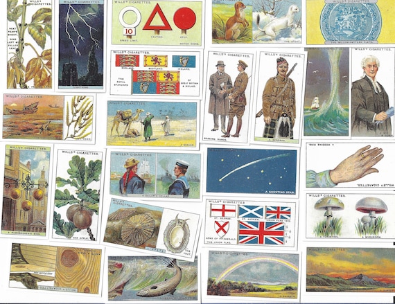 cigarette trivia Do you know? Trivia Cards (series 1). Modern reprint of original 1922 full  set of 50 Wills cigarette cards. Fact cards quiz quizzing