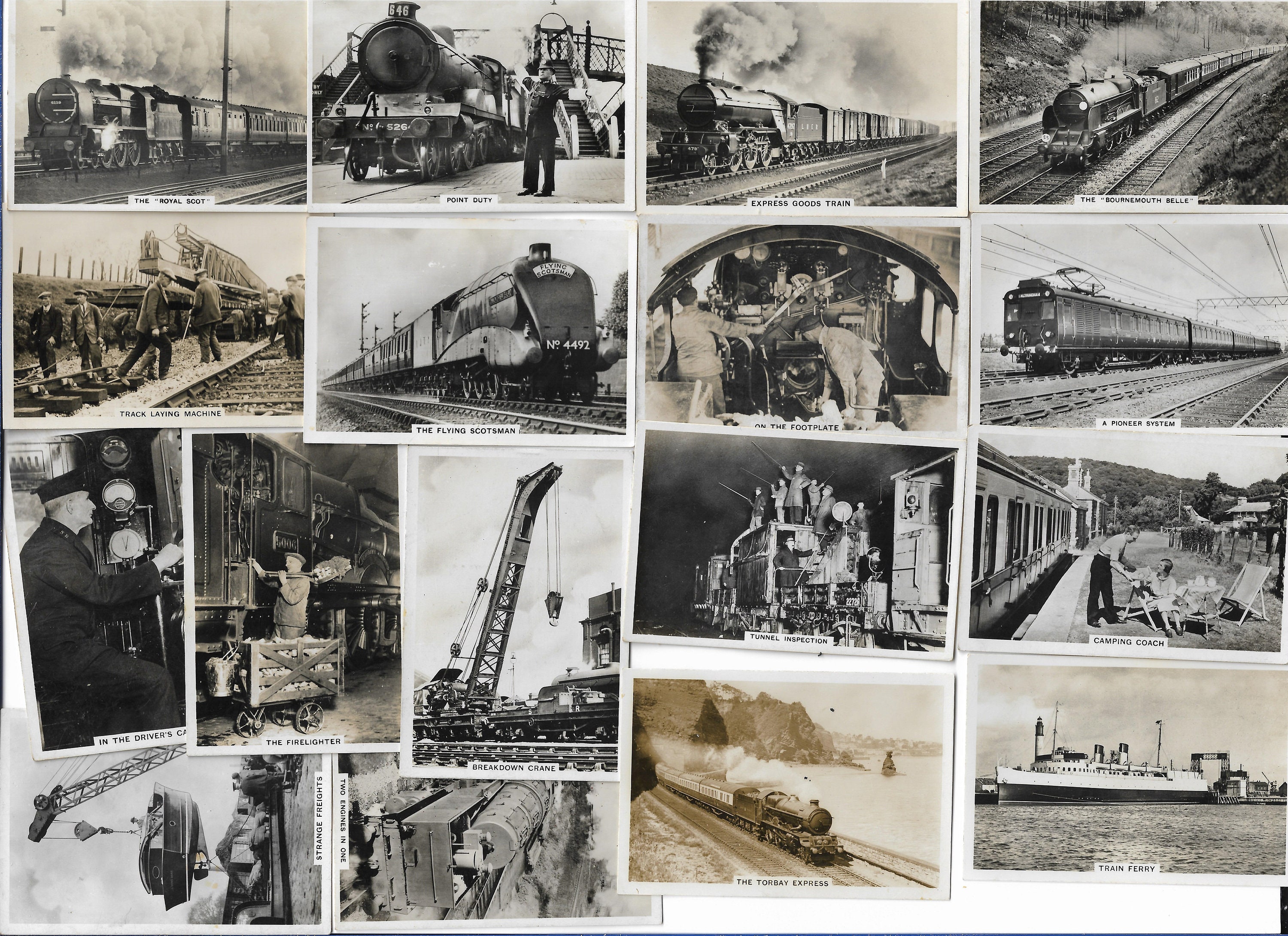 48 Vintage Cigarette Cards - British Railways. 1938. Full Set. Senior  Service. Tobacco Cards Trade Cards. Trains Rail Locomotive Gift