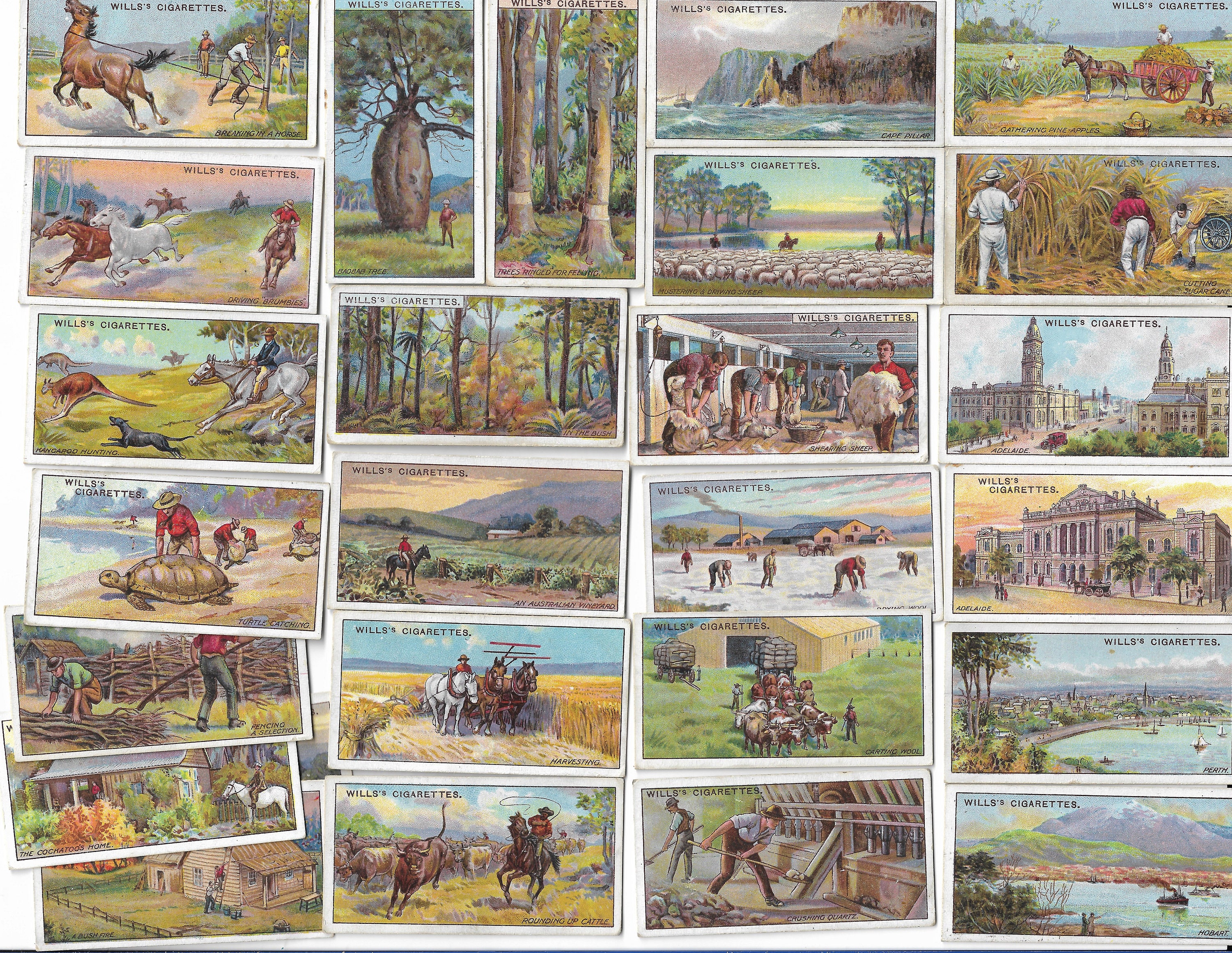 100 most valuable australian cigarette cards 50 Vintage Cigarette Cards