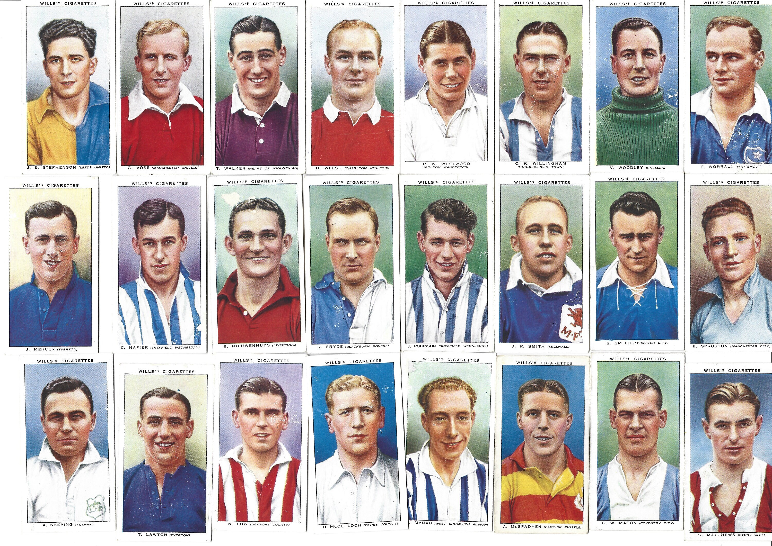 cigarette cards football 1934 Players Hints On #20 Dribbling Outside Foot Tobacco Card football cigarette cards 1930s Football