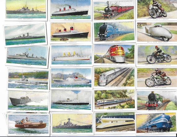 50 Vintage Cigarette Cards