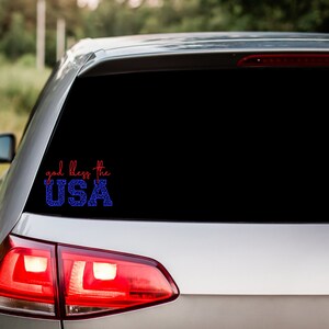 God Bless the USA Vinyl Decal