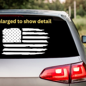 Distressed American Flag Vinyl Aufkleber