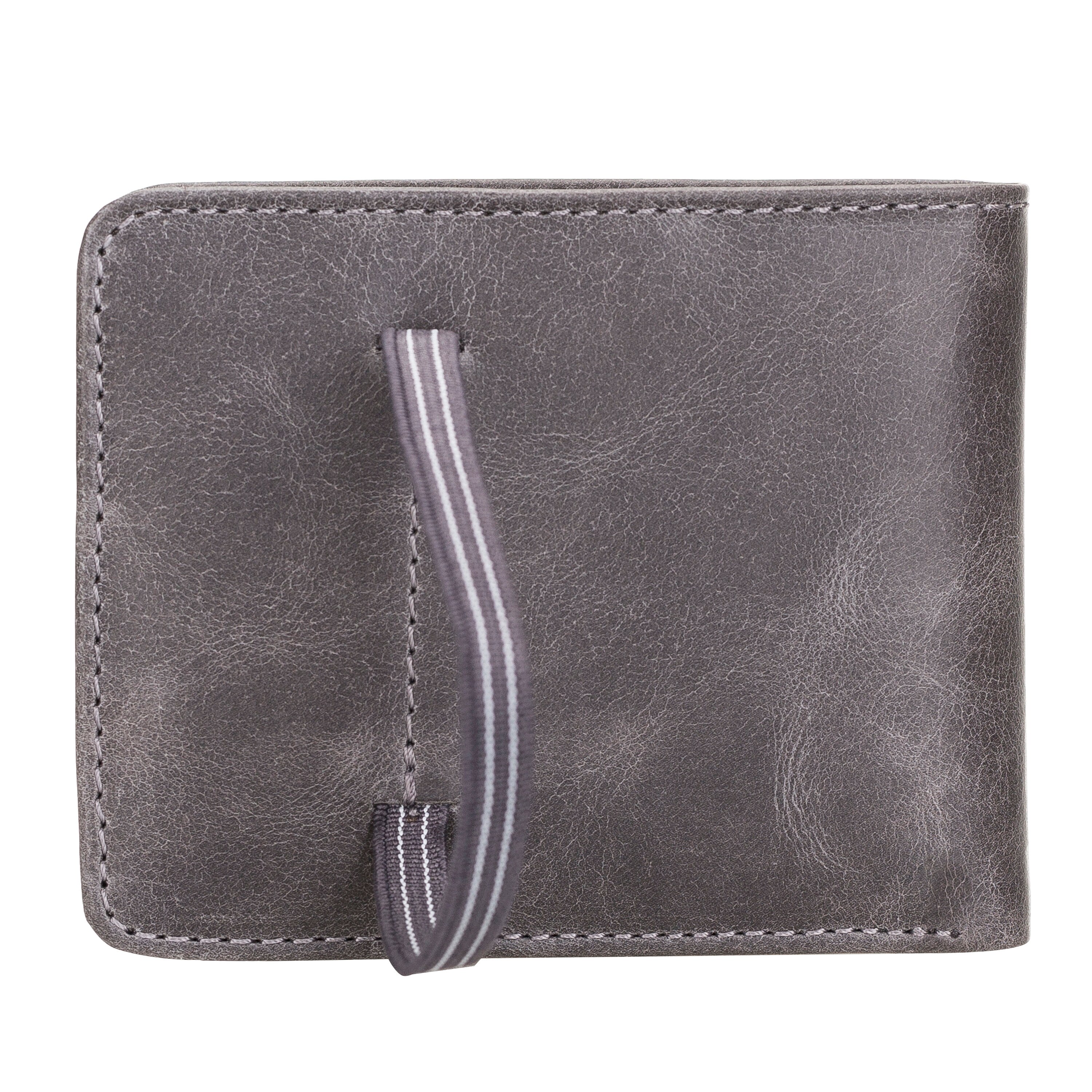 Leather Band Closure Wallet Cash Rfid Card Holder Case Bifold - Etsy