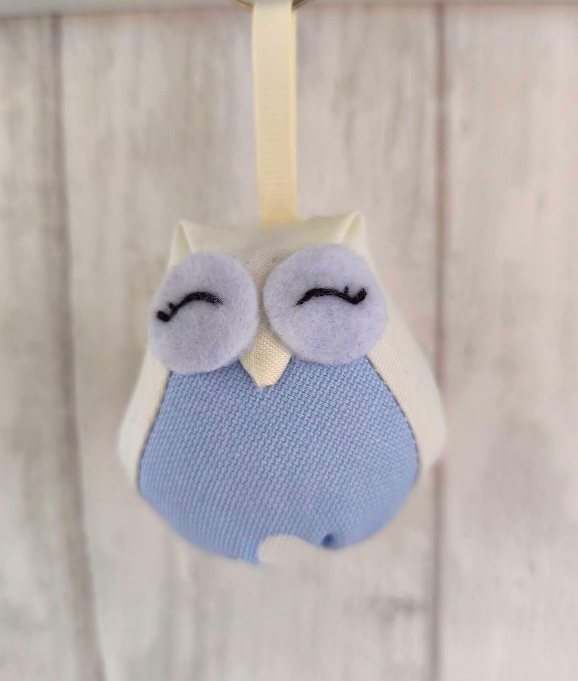 Owl Keyring, Cottage Core Floral Bag Charm, Coquette Style Keychain Accessory, Thankyou Gift, Mother