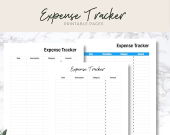 Rastreador de despesas, Rastreador de orçamento, Orçamento para impressão, Rastreador de gastos, Finanças para impressão, Orçamento para impressão, Planejador de despesas, Rastreador de dívidas