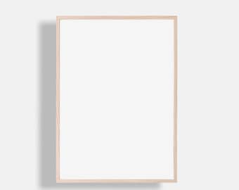 Frame Mock Up, Wood Frame Mockup, White Frame Mockup, Minimalist Mockup, Poster Mockup, Digital Frame, Instant Download, PNG and JPEG file