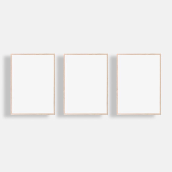 Three Vertical Frames Mock Up, Modern Mockup, Artwork Mockup, Minimalist Mockup, Poster, Digital, Instant Download, PNG, JPEG, PSD file