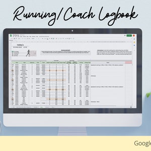 Running Tracker,Workout Tracker, Running Logbook, Coach&#39;s Running Guide, Personal Trainer Logbook, Cross Country, Track and Field, Google