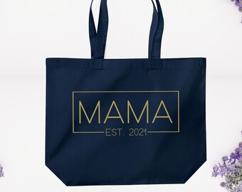 Mummy To Be Funny Expecting Mom Mommy Pregnant Halloween Cotton Tote Bag