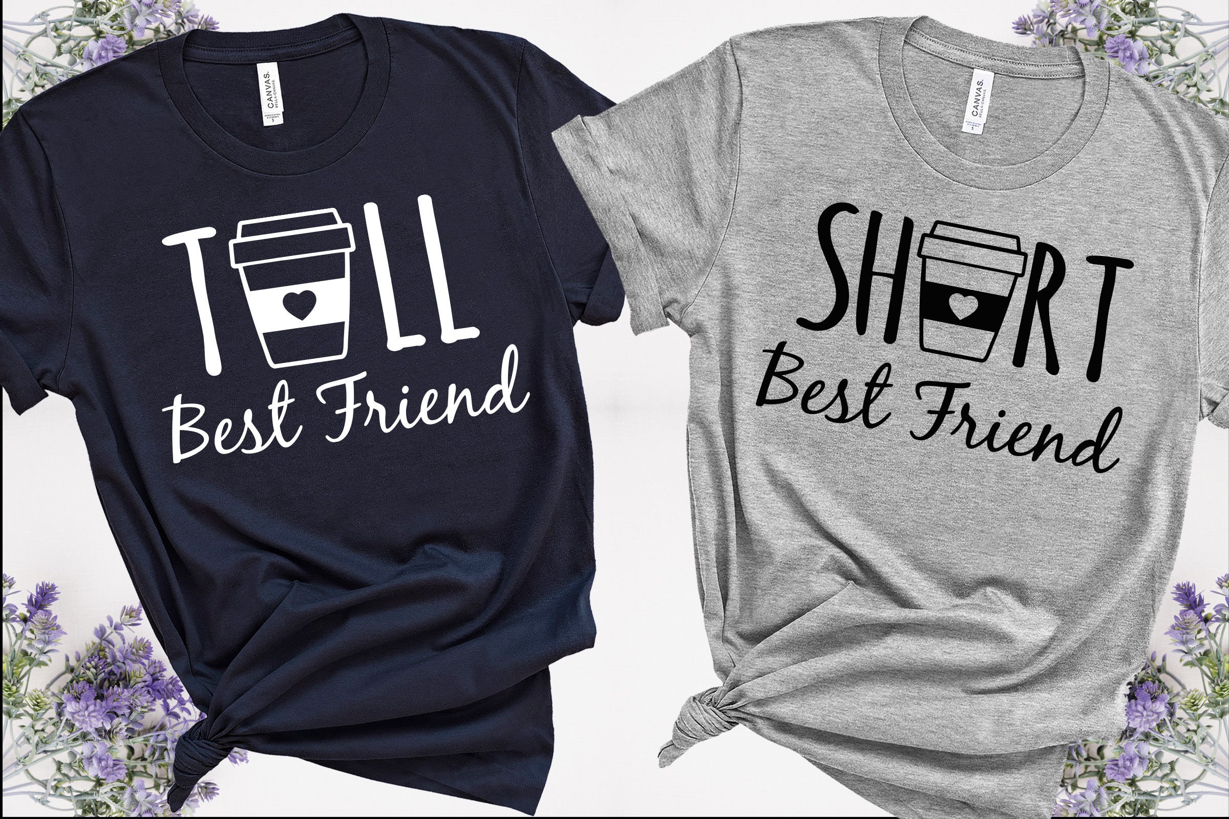 Tall Best Friend T-Shirt Short Best Friend Shirt Best Friend | Etsy