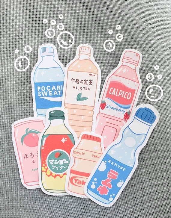 Japanese Soda Drink Stickers 