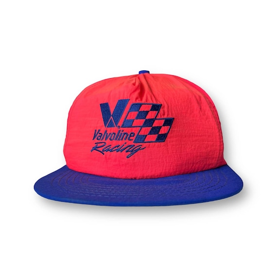 Vintage 80s 90s Valvoline Racing Neon Snapback Hat