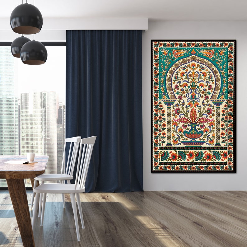 Isfahanpersian Wall Art Antique Vintage Wall Art Print Etsy