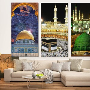 Buy Three Holy Mosques Masjid Al Aqsa, Masjid Al-haram & Masjid An ...