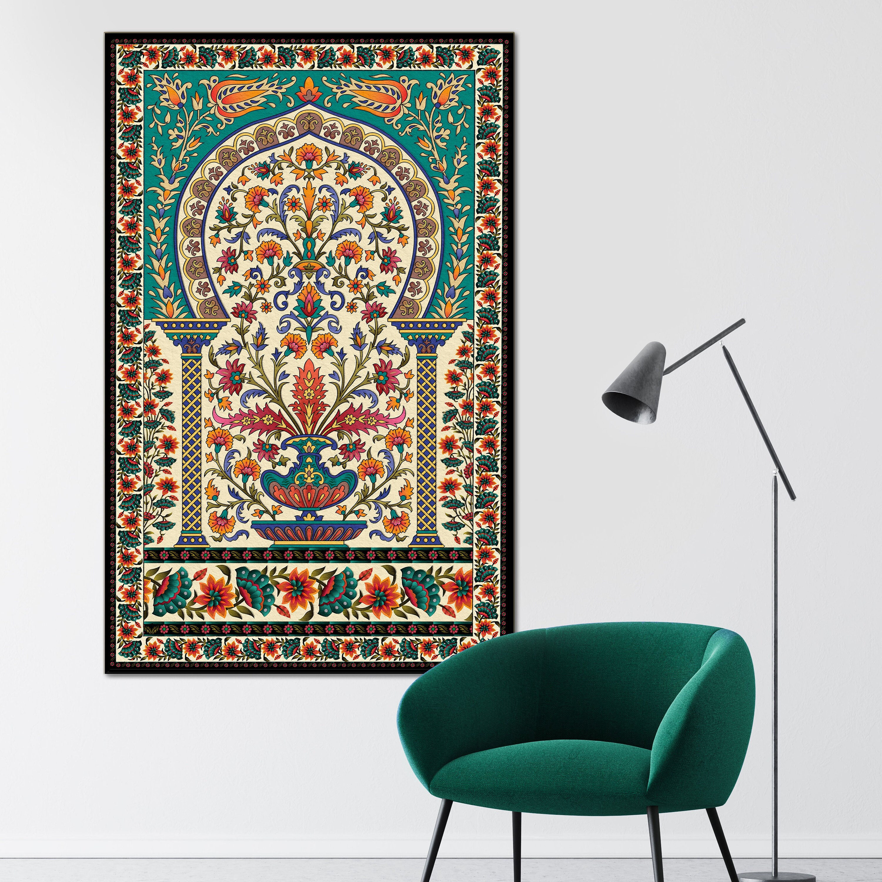 Isfahan-persian Wall Art Antique Vintage Wall Art Print | Etsy