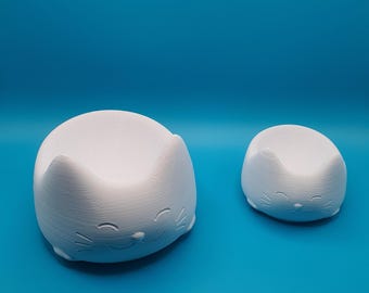 Cat-Shaped Cat Bowl STL File – 3D Printable Pet Dish for Cats and Kittens