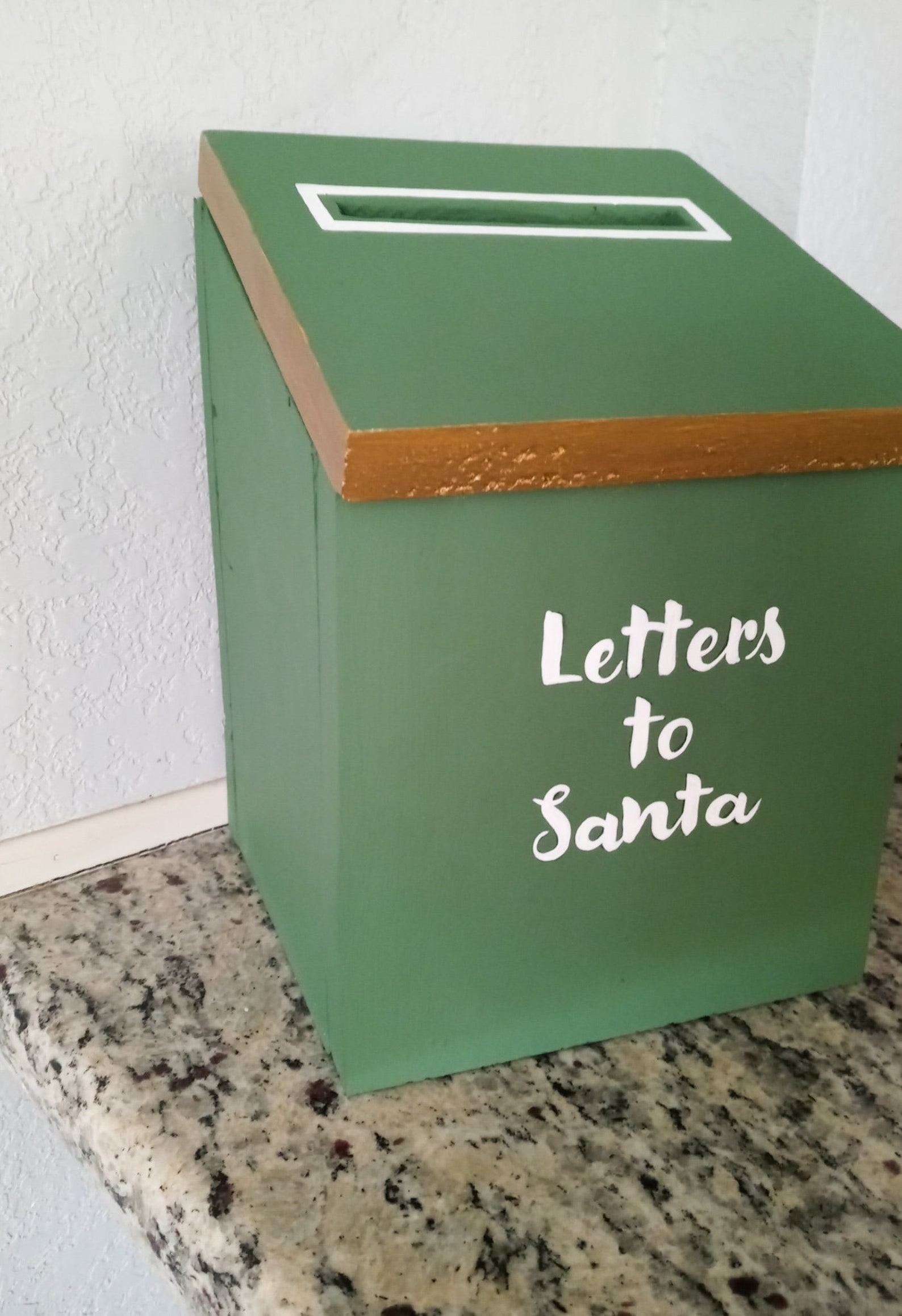 Lettres  Santa Box Livraison  gratuite Signe de No l 