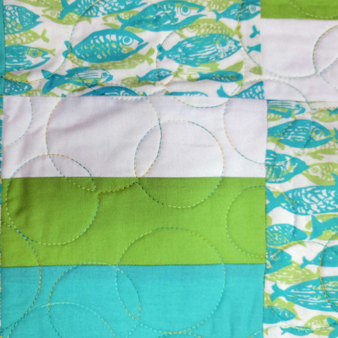 Patchwork Fish Design Handmade Patchwork Baby Quilt, Fish Print Quilted Baby Blanket - Etsy
