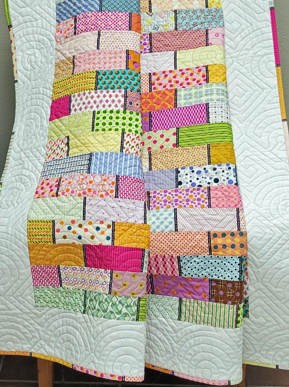 Handmade Modern Throw Quilt, Retro Modern Cotton Blanket - Etsy