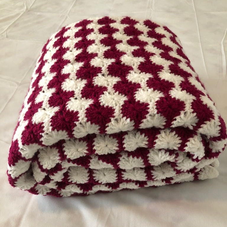 Crochet queen size day blanket. Cuddly blanket for the couch. Etsy