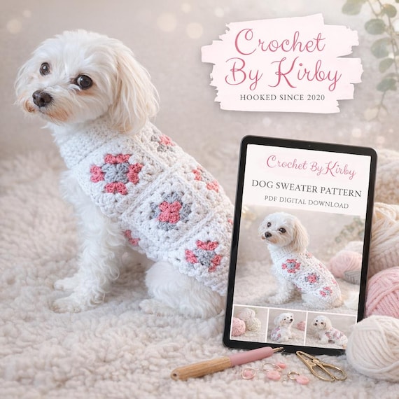 Crochet Sweater Tiny Dog Sweater Knitting Pattern Beginner Dog Sweater  Crochet Pattern By Loops Only