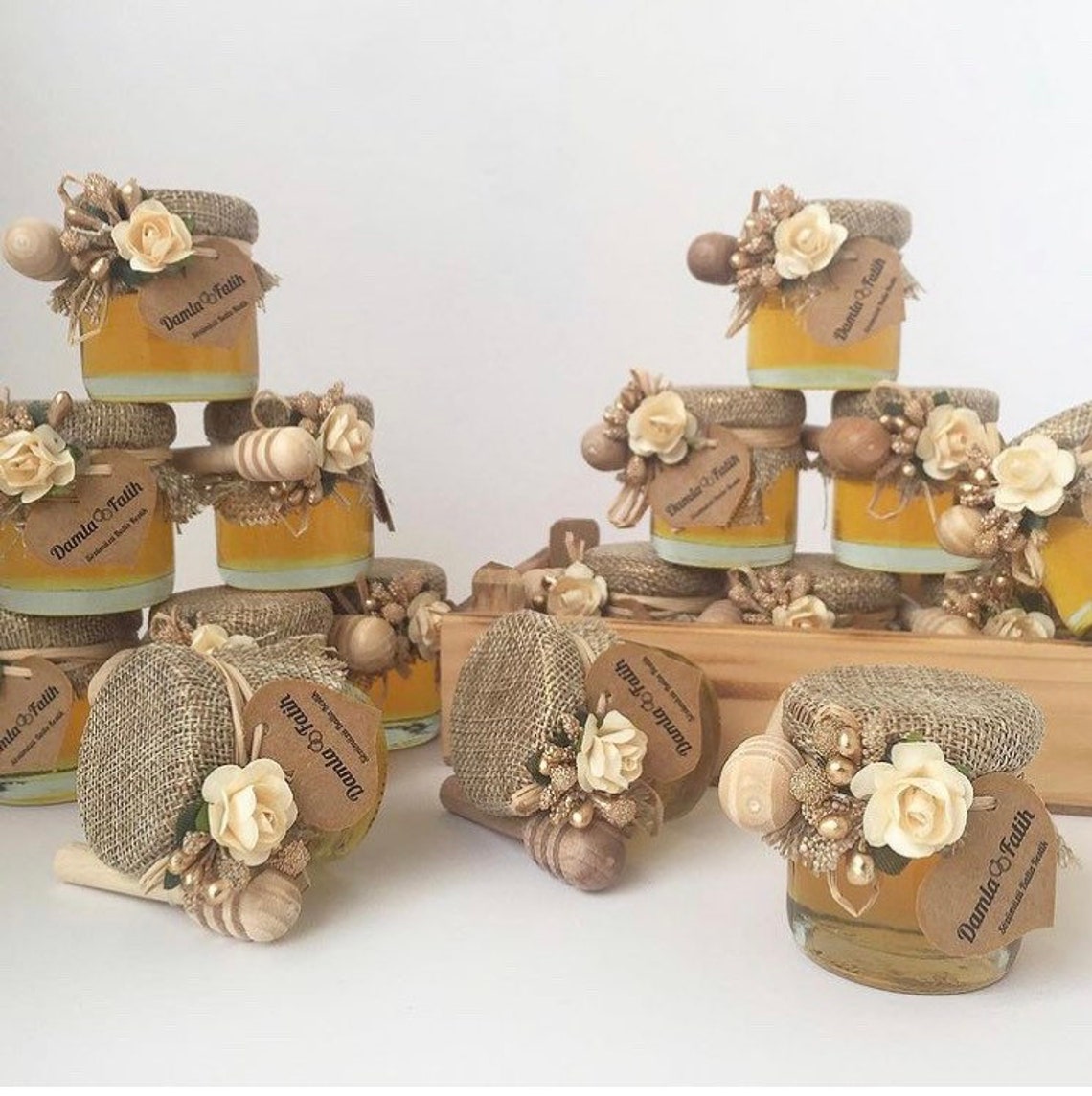 Honey jar gift for wedding baby shower personalized gift