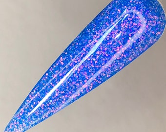 BLUEBERRY PINK Acrylic Powder, Dip Powder, Dips, Acrylic Powder for Nails, Dip Powder for Nails, Glitter Acrylic Powder, Acrylic Nail Powder