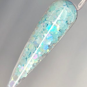 AQUA KISS Glitter Acrylic Powder, Dip Powder, Dips, Acrylic Powder for Nails, Dip Nail Powder, Acrylic Nail Powder