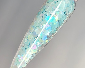 AQUA KISS Glitter Acrylic Powder, Dip Powder, Dips, Acrylic Powder for Nails, Dip Nail Powder, Acrylic Nail Powder