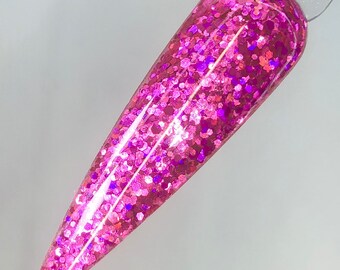 PRETTY IN PINK Acrylic Powder, Dip Powder, Dips, Acrylic Powder for Nails, Dip Powder for Nails, Glitter Acrylic Powder, Acrylic Nail Powder