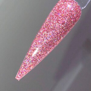 Acrylic Powder, Dip Powder, Dips, Acrylic Powder for Nails, Dip Powder for Nails, Glitter Acrylic Powder, Acrylic Nail Powder, HOLO ROSEGOLD