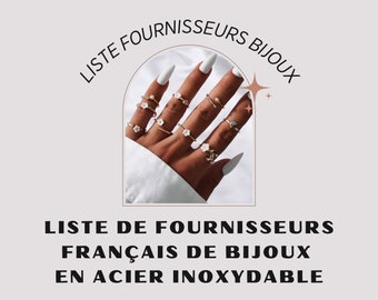 Liste de fournisseurs français de bijoux en acier inoxydable, jewelry supplier, Grossiste fournisseur français de bijoux