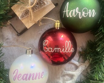 Boule de Noël Personnalisée 8cm, Personalized Christimas Ball