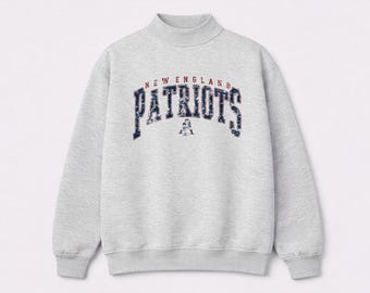 New England Patriots Mock Neck Sweatshirt