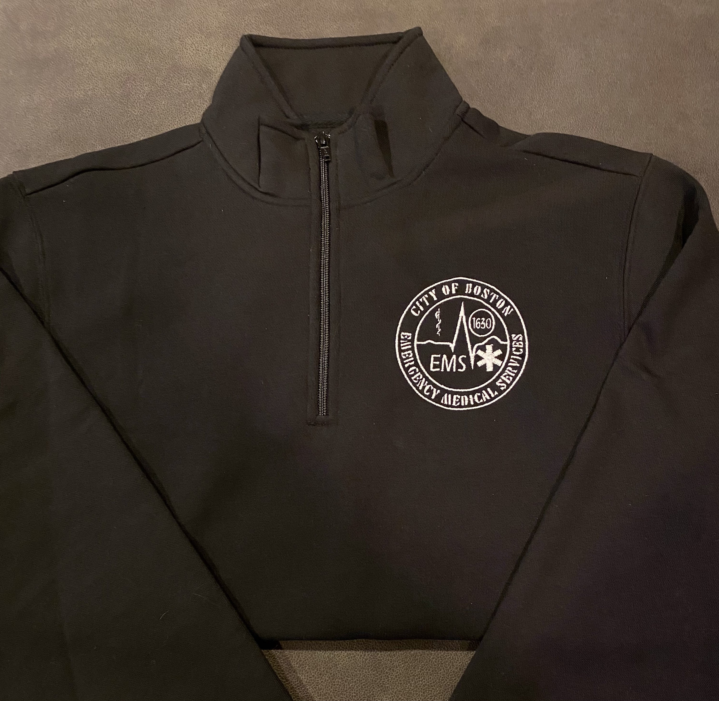 Boston EMS Embroidered Quarter Zip Etsy