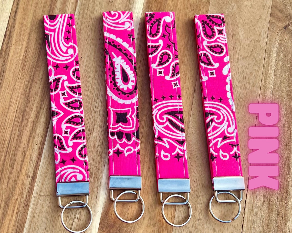 Bandana Keychains, Key Accessories, Wristlet Lanyard Car Accessories