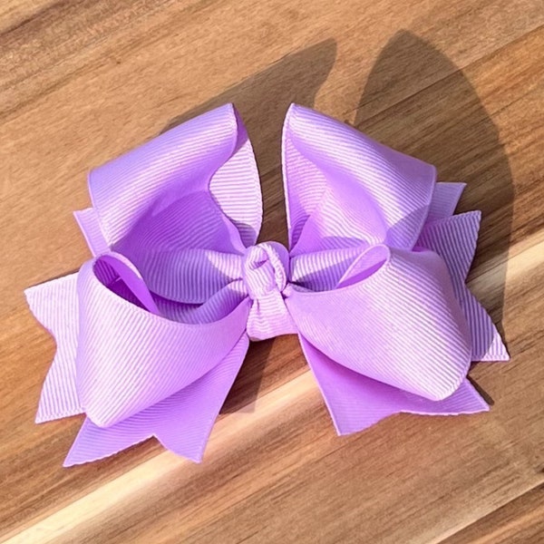 Lavender Hair Bow, Purple Hair Bow, Boutique Bow, Womans Bow Toddler Bow