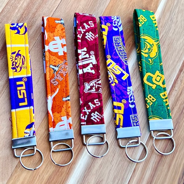 Team Keychains, Game Day Keychains, College Teams, Diaper bag chain, Backpack Keychains