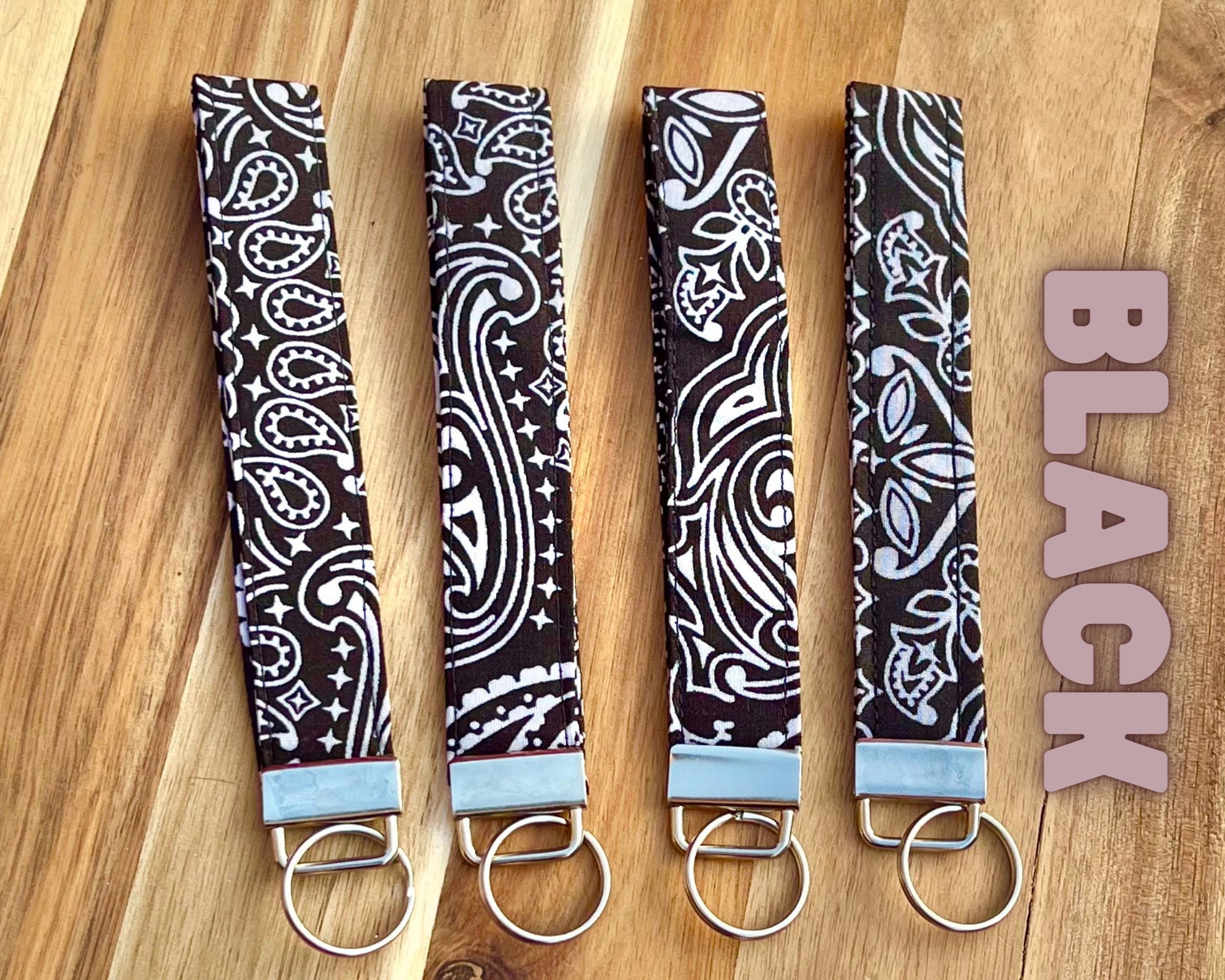 Bandana Keychains, Key Accessories, Wristlet Lanyard Car