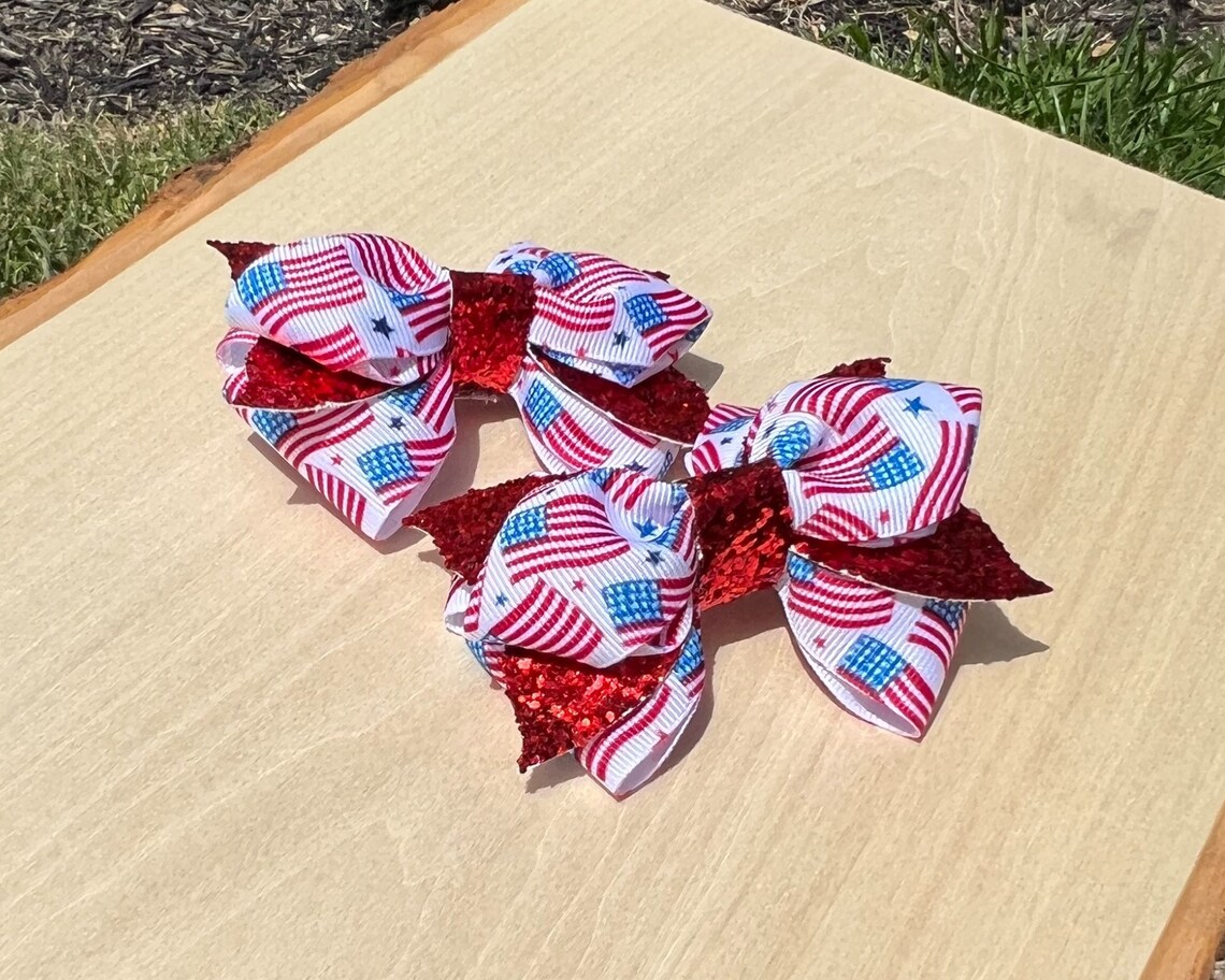 diy fourth of july bows