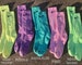 Nike Socks, Hand Dyed Nike Socks, Tye Dye Socks, Colorful Socks, Socks 