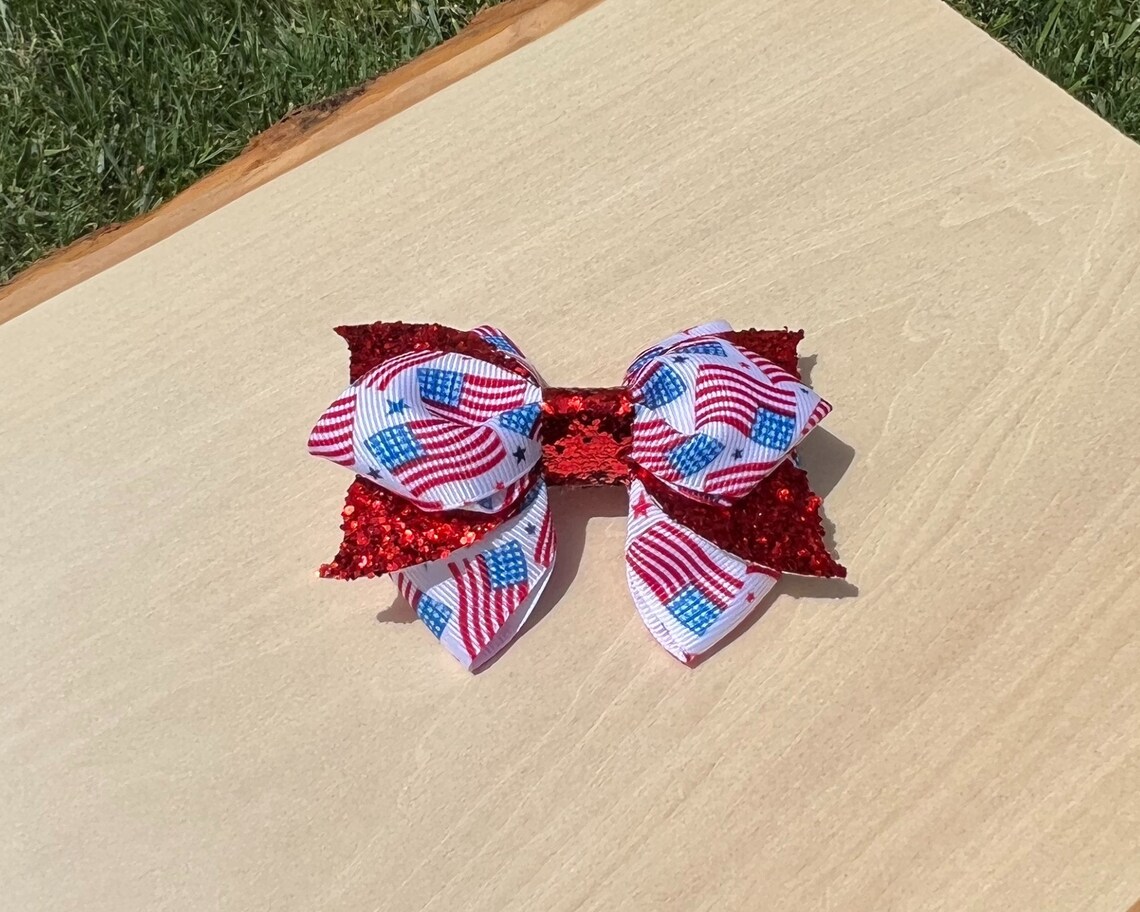 diy fourth of july bows