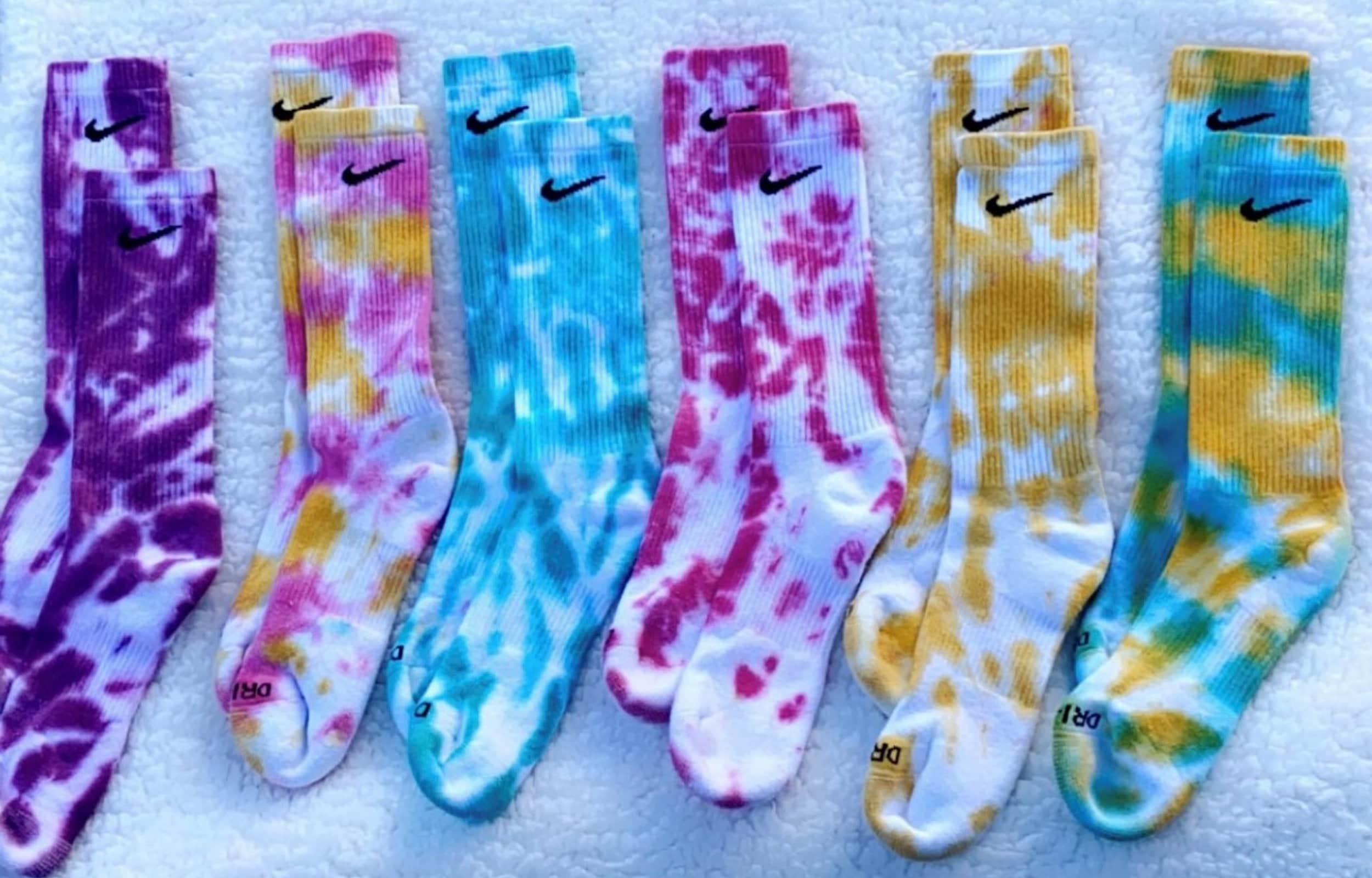 thai dye nike socks