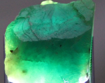 81.0 Ct World Rare Afghanite Crystal, Badakhshan Afghanistan - Elegant Bluish Green Afghanite Facet Grade Florescent Crystal for Collectors
