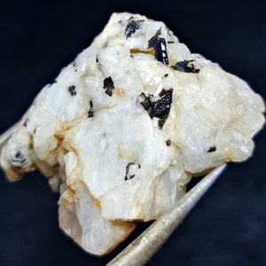 90.0 CT Black Tourmaline in Unknown Crystals - Terminated Shiny Tourmaline in Unusual Crystals Bunch Specimen
