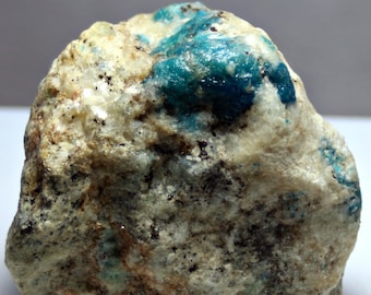 Green Blue Afghanite with Pyrite Ball Crystal Specimen, Badakhshan Afghanistan 295.0 GM Natural Afghanite Miniature Crystal Specimen