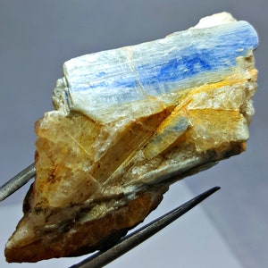 270.0 CT Decorative Rarest Blue Kyanite Crystal Specimen - Untreated Unheated Rare Natural Kyanite Crystal Specimen For Collectors