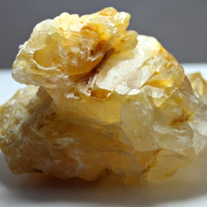 160,0 Gm rohes Honig Calcit Kristallmuster, Bajawar Pakistan - Terminierte Natürliche Calcit Facetten Kristalle Display Specimen
